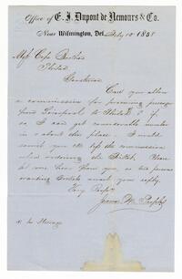Letter from Dupont de Demours & Co. to the Cope Brothers, 1858 July 13