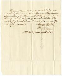 Agreement between Henry Cope and Alfred Cope, 1857 July 29