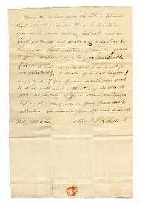Letter to Thomas P. Cope, 1834 February 24