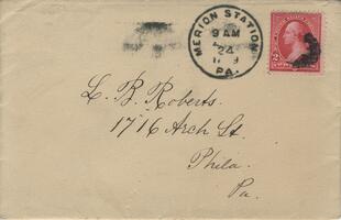 Letter of Appreciation 1899-04-23