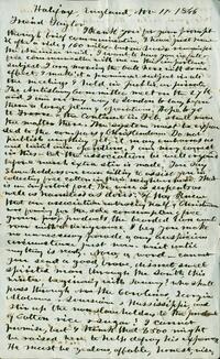 Letter to George Washington Taylor, 1846-11-11