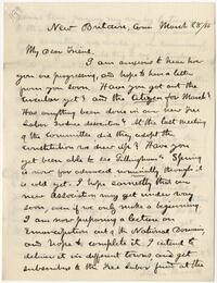 Letter to George Washington Taylor, 1856-03-28