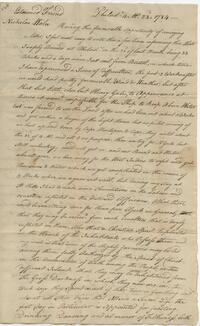 Letter to Nicholas Waln, 1784-04-23