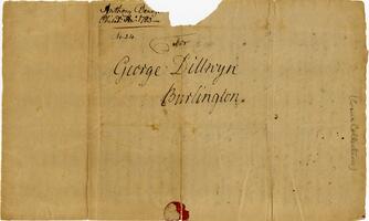 Letter to George Dillwyn, 1783