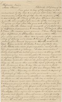 Letter to Moses Brown, 1773-12-28