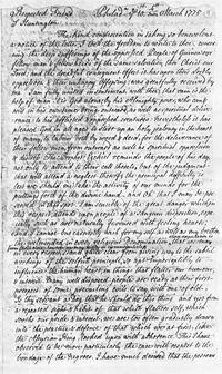 Letter to Selina, Countess of Huntington, 1775-04-10