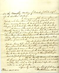 Philadelphia Monthly Meeting for the Southern District Minutes, 1844-04-05 [extracts]
