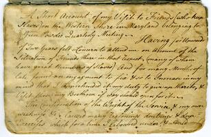 Isaac Jackson Journal, 1776