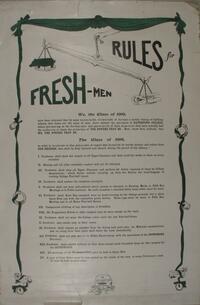 Freshman Rules for the Class of 1911