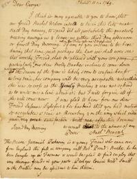 Letter to George Dillwyn, 1769-11