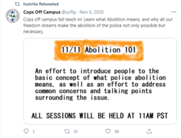 11/11 Abolition 101 tweet