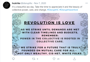 Revolution Is Love tweet