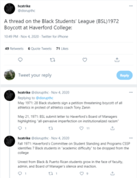disrupt_hc Twitter thread on the 1972 BSL boycott