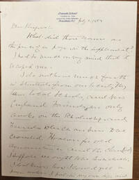 Letter from Augustine Jones to Rufus Jones 1895 July 2