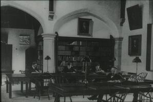 Studying in Magill Library