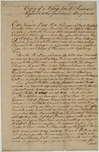 Indian Message from Isaac at Wyoming, November 9, 1755