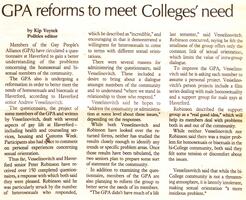 GPA reforms to meet Colleges' need