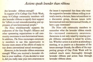 Actions speak lounder than ribbons