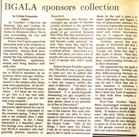 BGALA sponsors collection