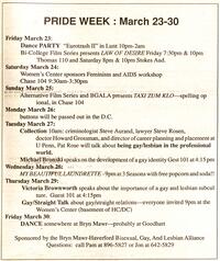 PRIDE WEEK: March 23-30