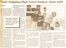 Fools' Englighten High School Students About AIDS