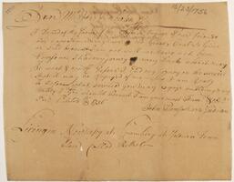 Pemberton's Letter from John Plumbshear, October 23, 1756