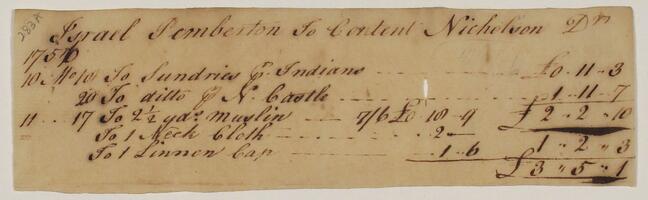 Receipts for Money, March 24, 1757