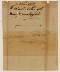 Letter from Friends To Andrew Zeigler and other Menonites, April 8, 1757