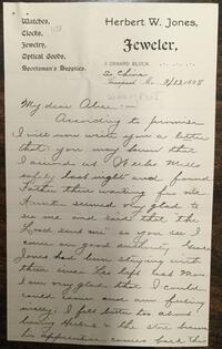 Letter from Mary W. Jones to Alice Jones 1898 March 13