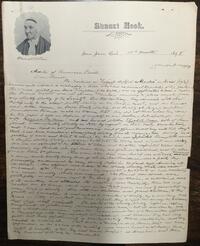 Letter from James Bleu to Rufus Jones 1898 November