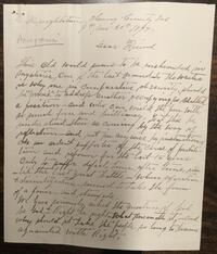 Letter to Rufus Jones 1897 September 30