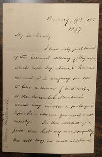 Letter from J. Beau Braithwaite to Rufus Jones 1897 September 10