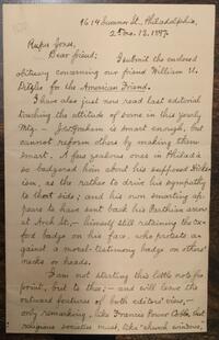 Letter from John H. Dillingham to Rufus Jones 1897 February 13