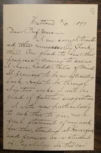 Letter from J. Harvey Hamies to Rufus Jones 1897 January 03