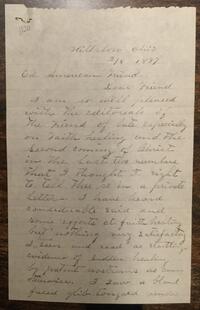 Letter from Thomas Uiatt to Rufus Jones 1897 February 8