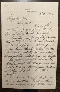 Letter from James Wood to Rufus Jones 1897 August 10