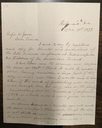 Letter from Mahaloh Jay to Rufus Jones 1897 December 31