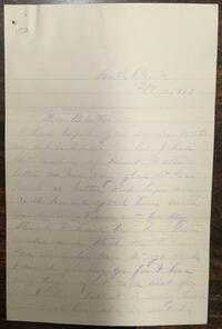 Letter from Alice M. Jones to Rufus Jones 1897 March 7