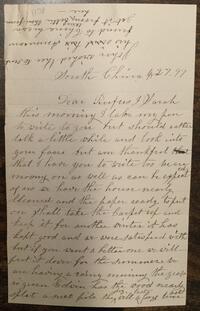 Letter from Peace Jones to Rufus Jones 1897 April 27