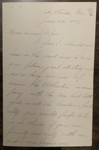 Letter from Virginia Castillo Jones to Rufus Jones 1897 June 25