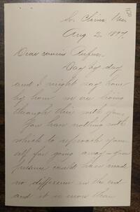 Letter from Genie to Rufus Jones 1897 August 2