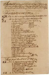 Goods Delivered to the Indians at Lancaster, May 1757