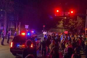 Students Confront Police