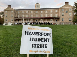 Poster of Strike Slogans on Founders Green 4