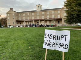 Poster of Strike Slogans on Founders Green 7