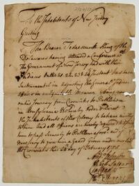 Pass from the Governor of Pennsylvania for Teedyuscung to Bethlehem, February 24, 1758