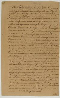 Teedyuscung's Interview with the Governor Of Pennsylvania, March 13, 1758