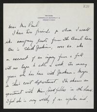 Gladys Connelly letter to Margaret Tyler Paul