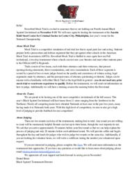 Black Squirrel Invitational Information Sheet 2019