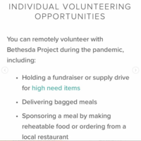 Individual Volunteering Opportunities Infographic